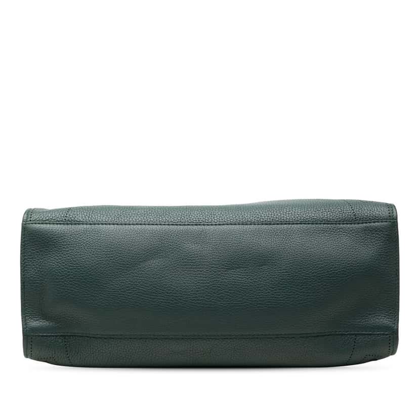 Balenciaga Calfskin Motocross Blackout City Satchel Green Leather Very good condition - Inside View