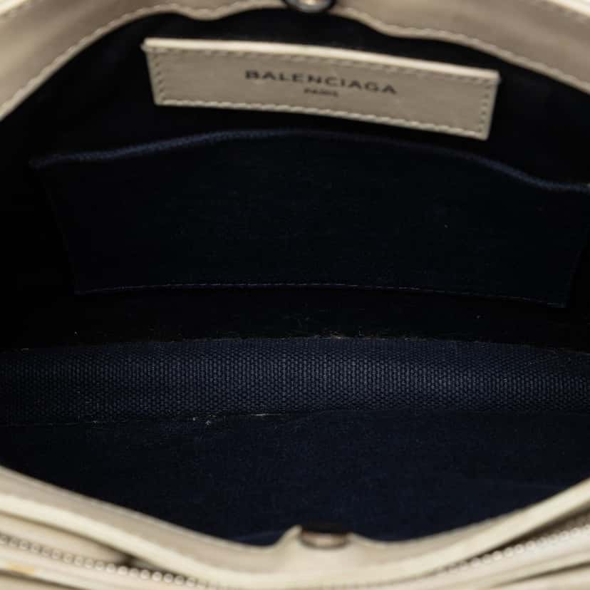 Balenciaga Canvas Navy Pochette M Crossbody Black Very good condition - Model View