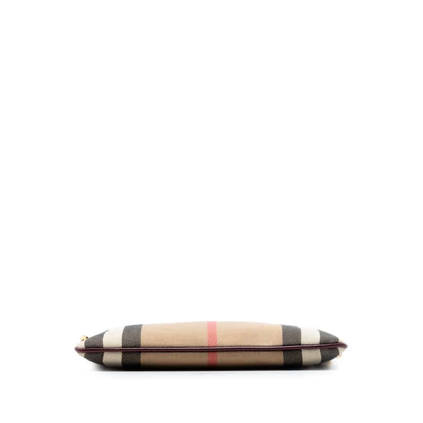 Burberry Mega Check Canvas Derby Peyton Crossbody Brown Very good condition - Inside View