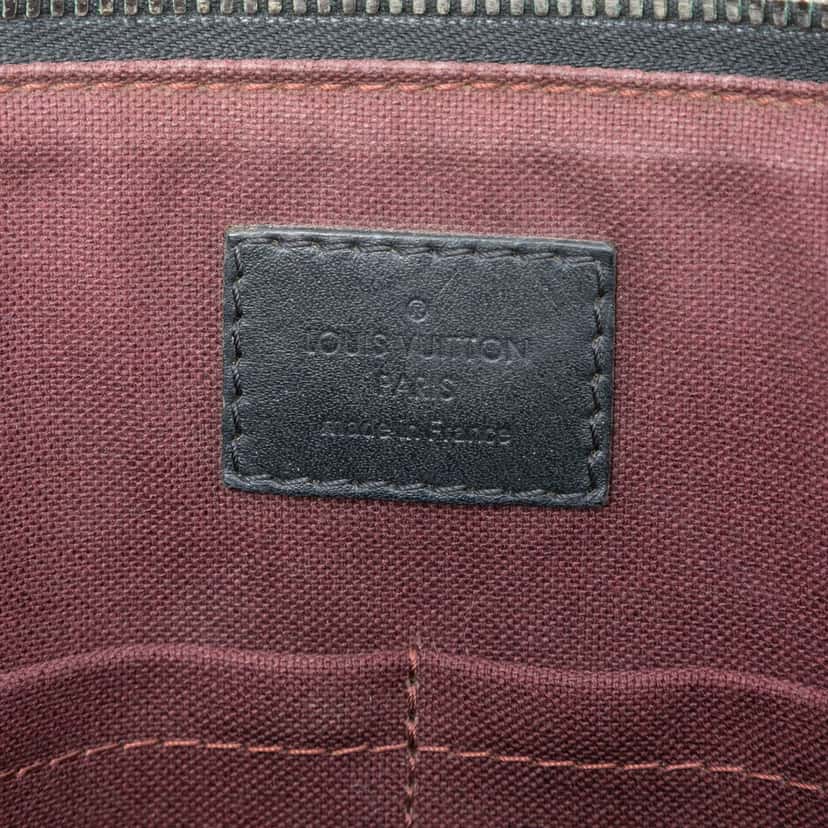 Louis Vuitton Monogram Macassar Porte Documents Jour Brown Very good condition - Box View