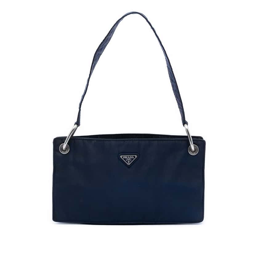 Prada Tessuto Shoulder Bag Blue Very good condition - Front View
