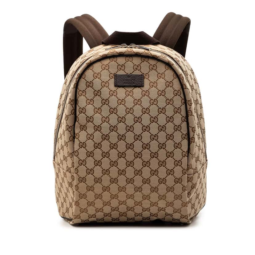 Gucci GG Canvas Backpack Beige Very good condition - Front View