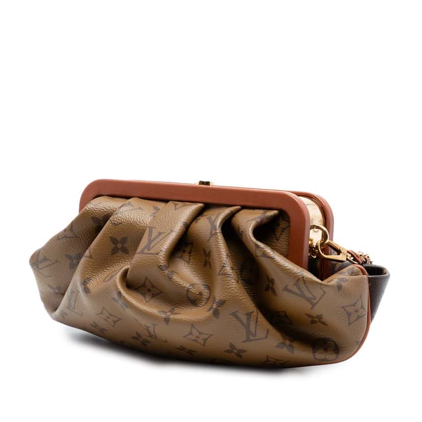 Louis Vuitton Monogram Reverse Boursicot EW Brown Very good condition - Back View