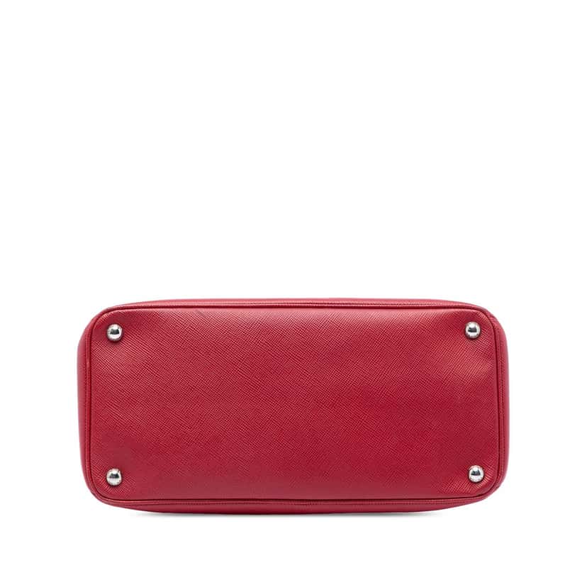 Prada Saffiano Cuir Turnlock Twin Satchel Red Leather Very good condition - Inside View