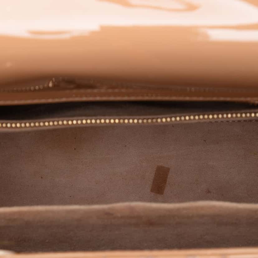 Dior Medium Patent Cannage Lady Dior Brown Leather Very good condition - Model View