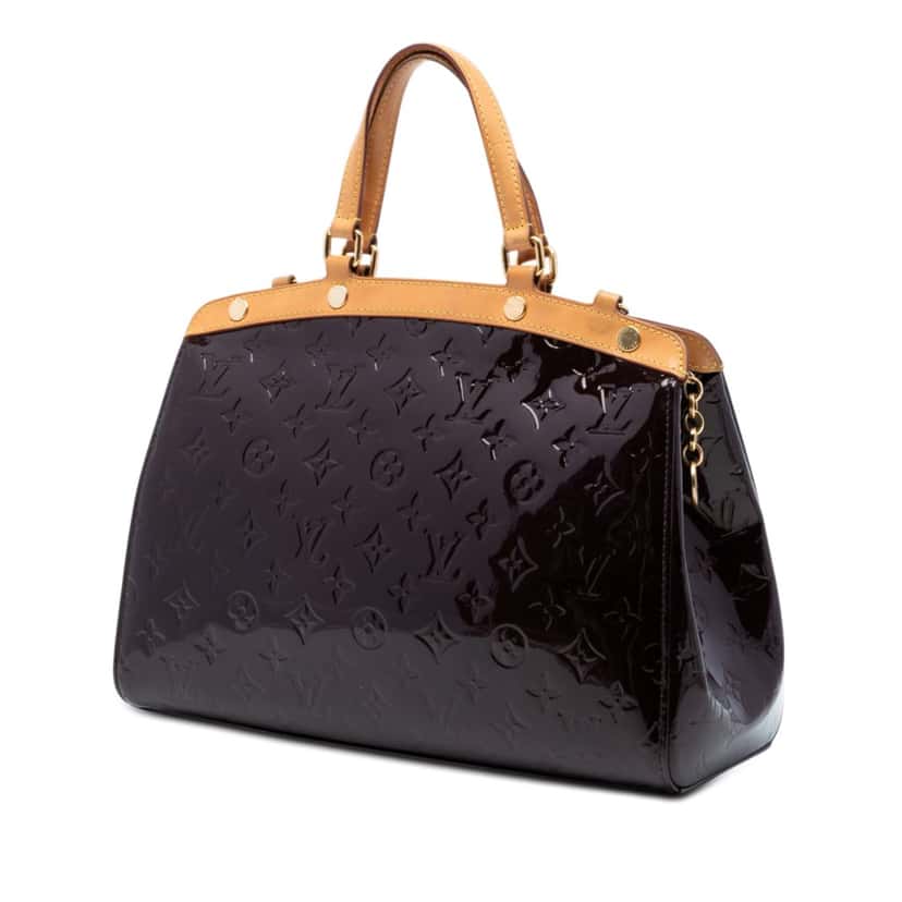 Louis Vuitton Monogram Vernis Brea MM Purple Leather Very good condition - Back View