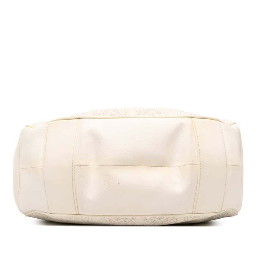 Loewe Anagram Leather Satchel White Leather Very good condition - Inside View