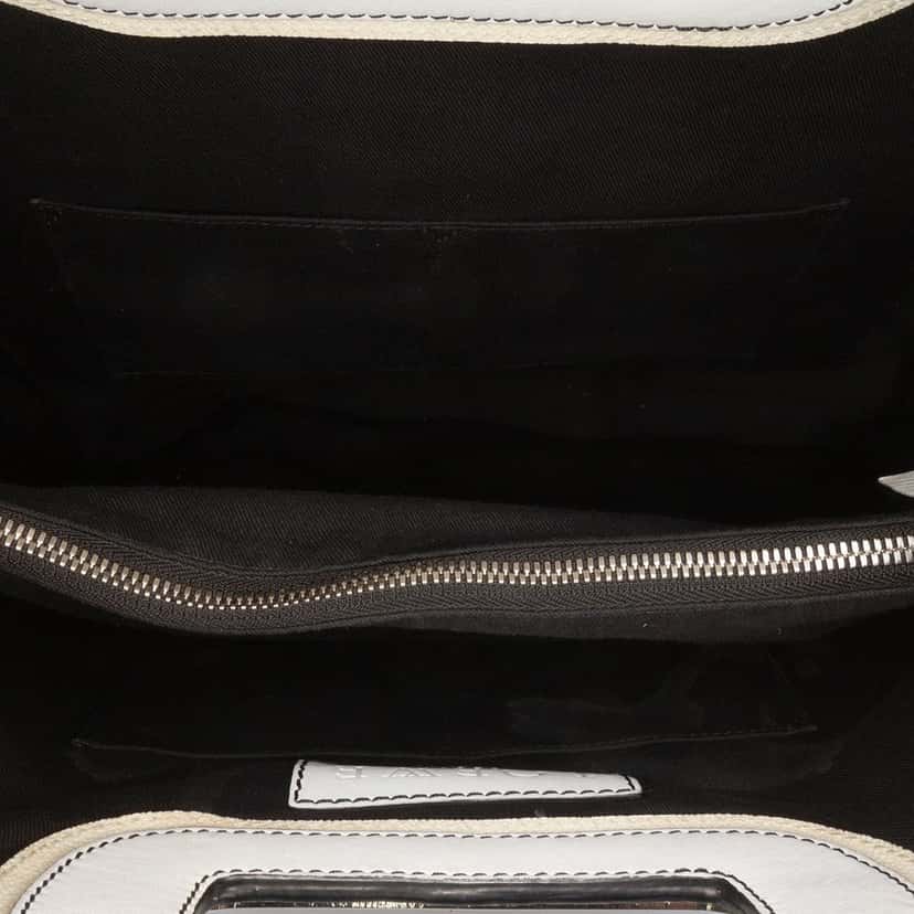 Loewe Anagram Leather Satchel White Leather Very good condition - Model View