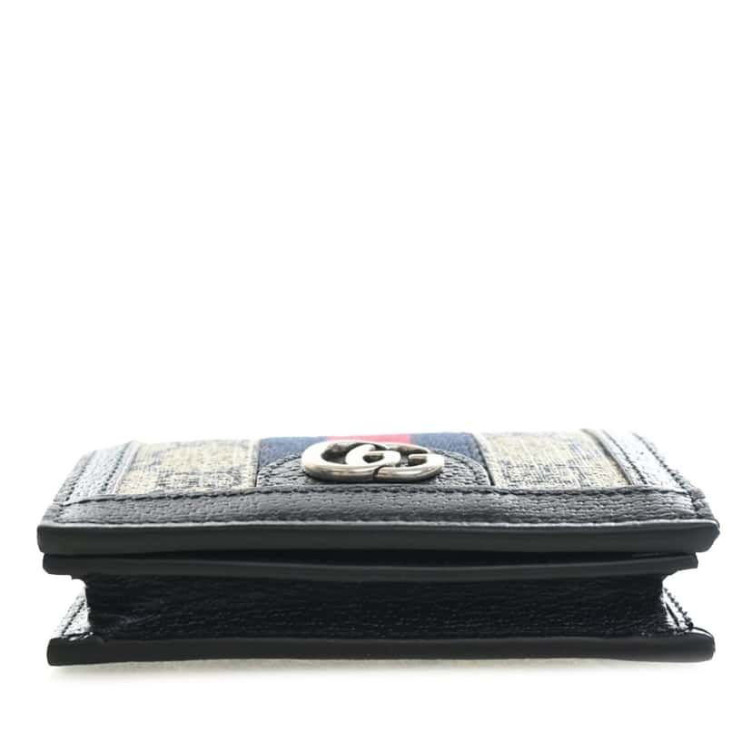 Gucci GG Supreme Web Ophidia Compact Wallet Beige Very good condition - Inside View