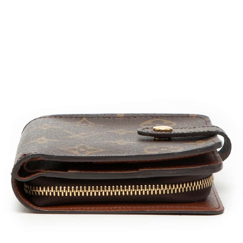 Louis Vuitton Monogram Bifold Compact Wallet Brown Very good condition - Inside View