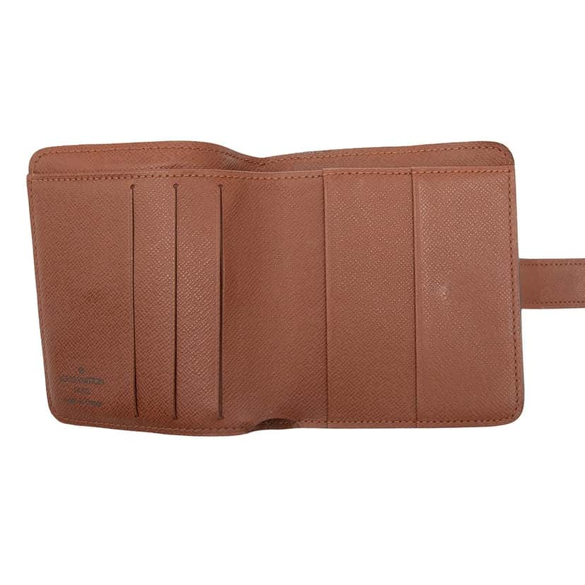 Louis Vuitton Monogram Bifold Compact Wallet Brown Very good condition - Box View