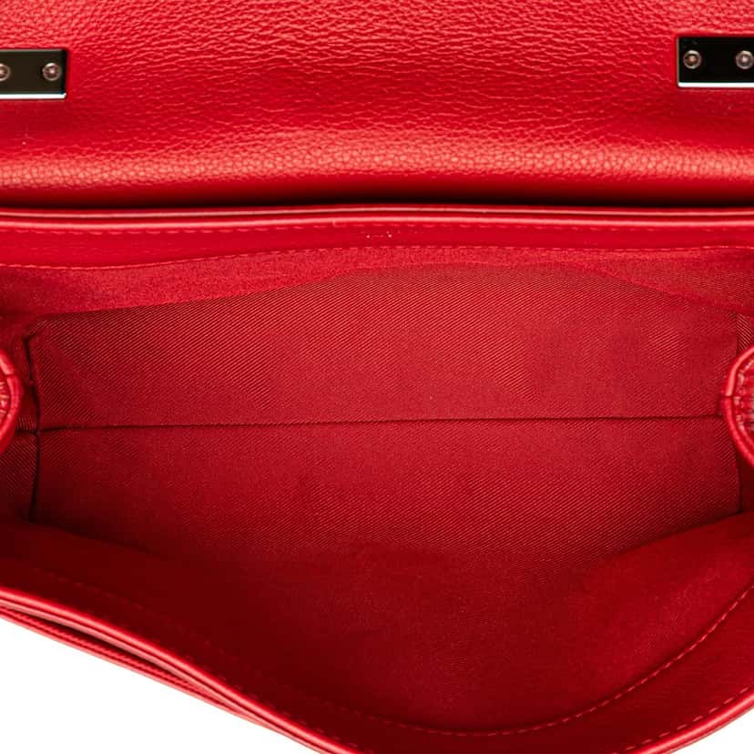 Louis Vuitton Leather Lockme II BB Red Leather Very good condition - Model View
