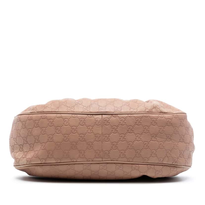 Gucci Medium Guccissima Sukey Shoulder Bag Brown Leather Very good condition - Inside View