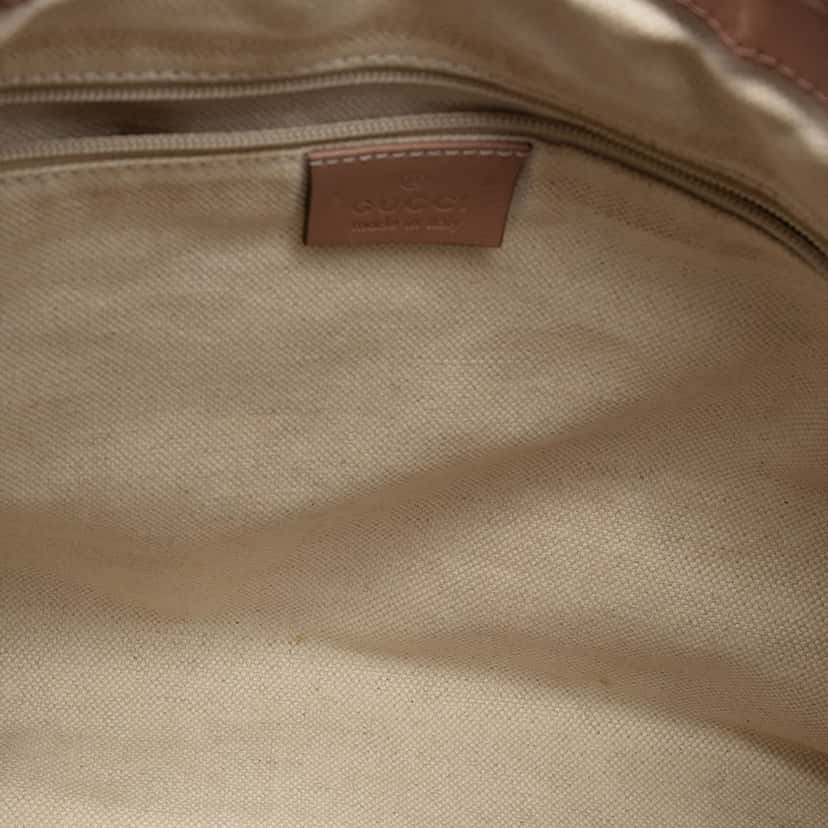 Gucci Medium Guccissima Sukey Shoulder Bag Brown Leather Very good condition - Model View