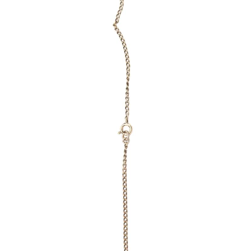 Chanel CC Gold Plated Enamel Coco Star Pendant Necklace Gold Metal Very good condition - Model View