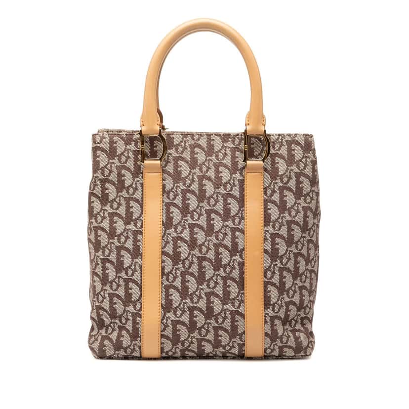Dior Diorissimo Trotter Canvas Tote Brown Very good condition - Front View