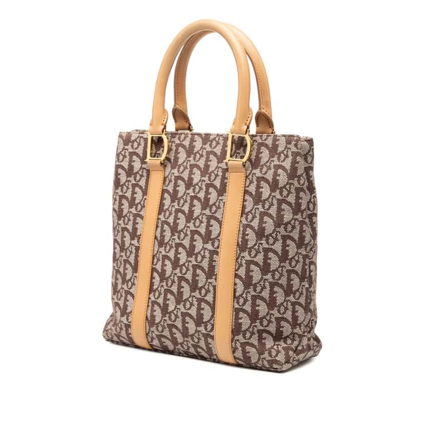 Dior Diorissimo Trotter Canvas Tote Brown Very good condition - Back View