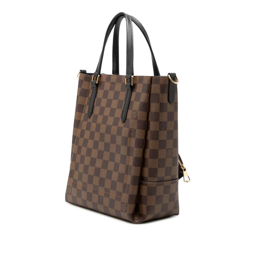 Louis Vuitton Damier Ebene Belmont PM Brown Very good condition - Back View