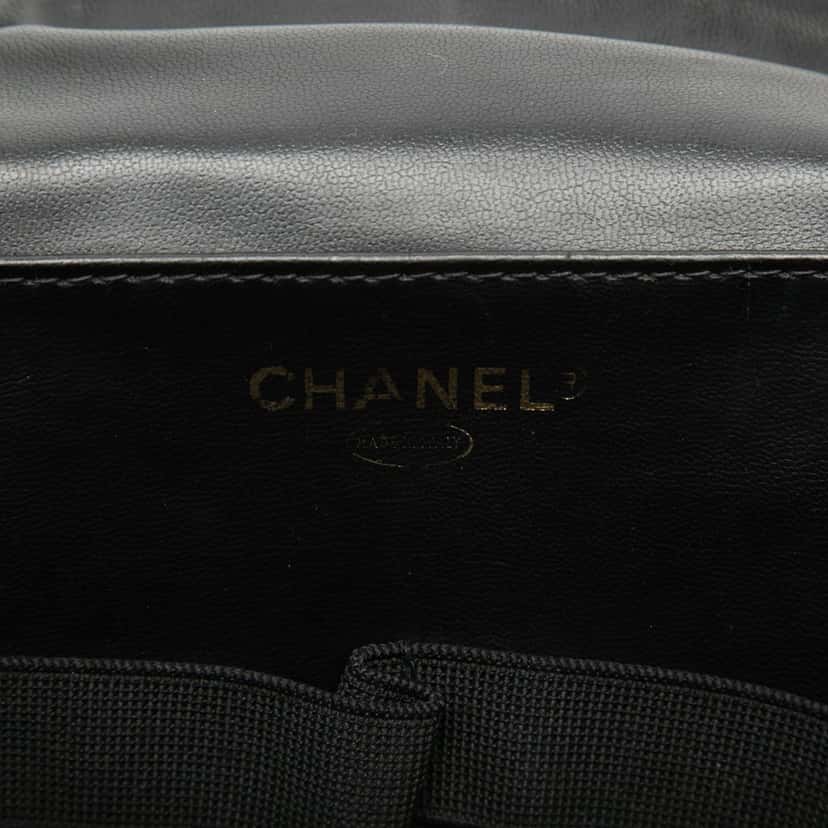 Chanel CC Caviar Vanity Bag Black Leather Good condition - Box View
