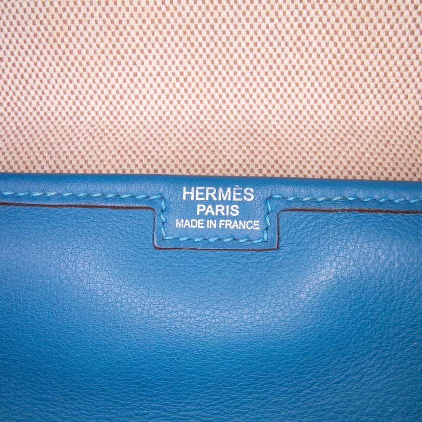 Hermès Swift Jige Elan 29 Blue Leather Very good condition - Box View