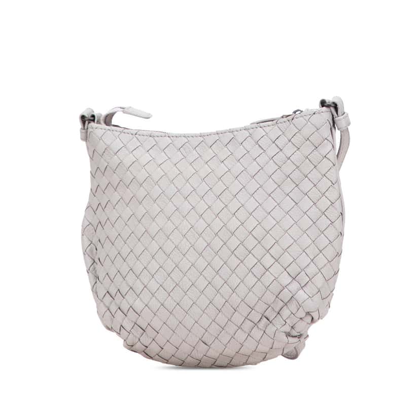 Bottega Veneta Cervo Intrecciato Crossbody Purple Leather Very good condition - Back View
