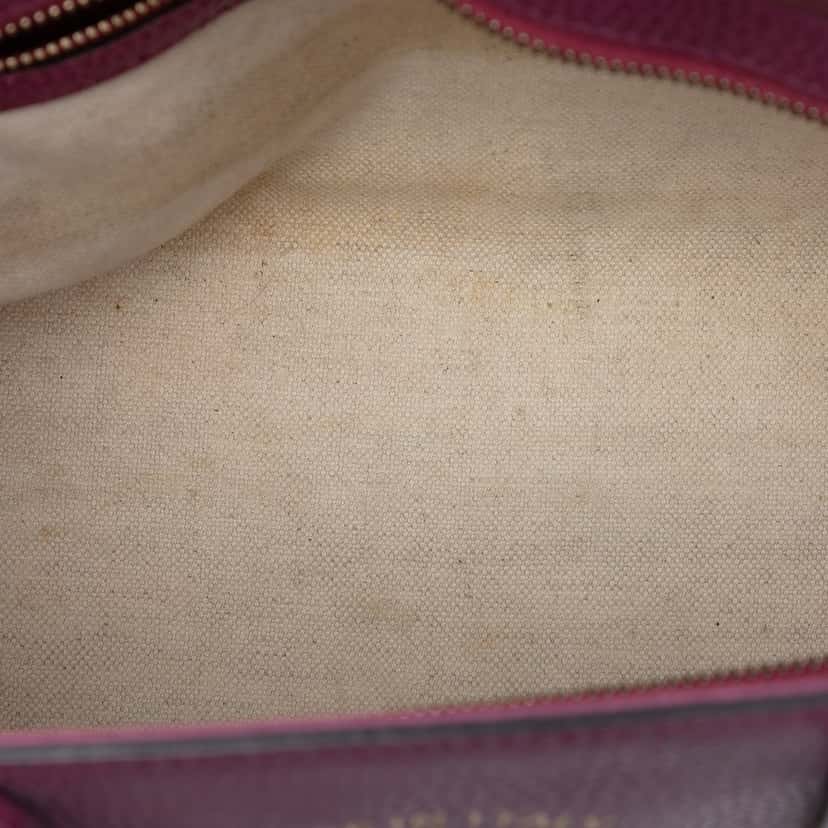 Gucci Mini Leather Swing Satchel Purple Leather Very good condition - Model View