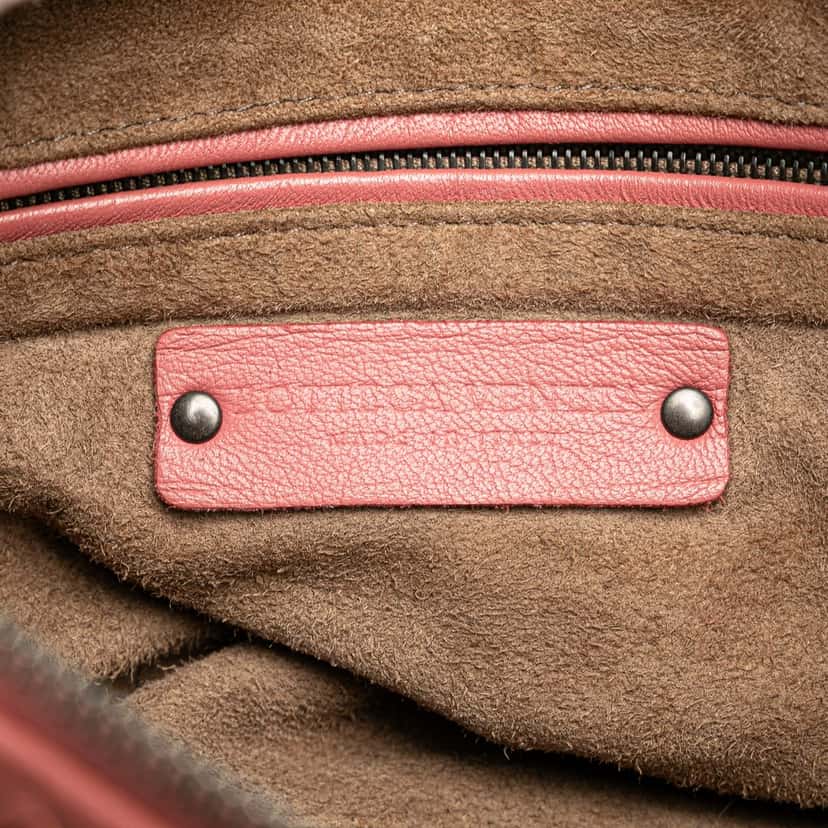 Bottega Veneta Nappa Intrecciato Bosto Pink Leather Very good condition - Box View