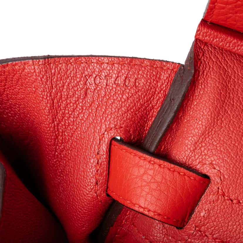 Hermès Clemence Birkin Retourne 30 Red Leather Very good condition - Box View