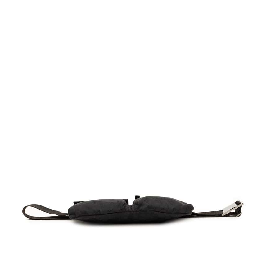 Gucci GG Canvas Double Pocket Belt Bag Black Very good condition - Inside View