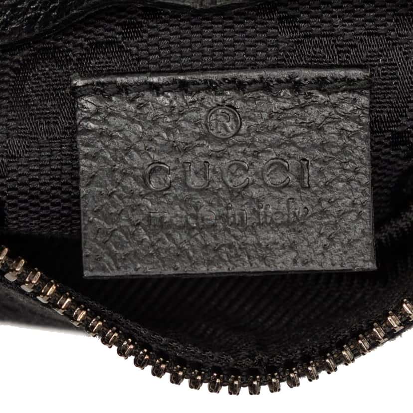 Gucci GG Canvas Double Pocket Belt Bag Black Very good condition - Box View