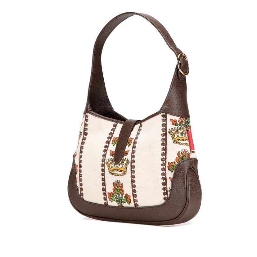 Gucci Small Canvas 100 Centennial Music Jackie 1961 Crossbody Brown Very good condition - Back View
