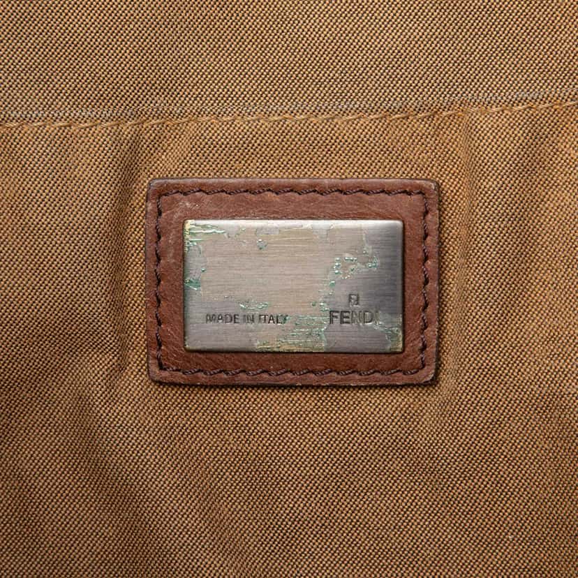 Fendi Zucca Canvas FF Satchel Brown Very good condition - Box View