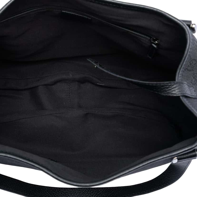 Gucci GG Denim Abbey D Ring Tote Black Very good condition - Model View