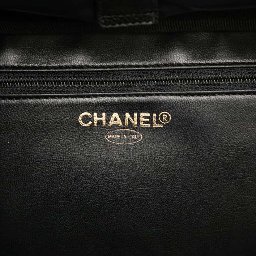 Chanel CC Caviar Vanity Case Black Leather Very good condition - Box View
