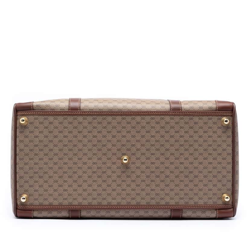 Gucci Micro GG Supreme Travel Bag Beige Very good condition - Inside View