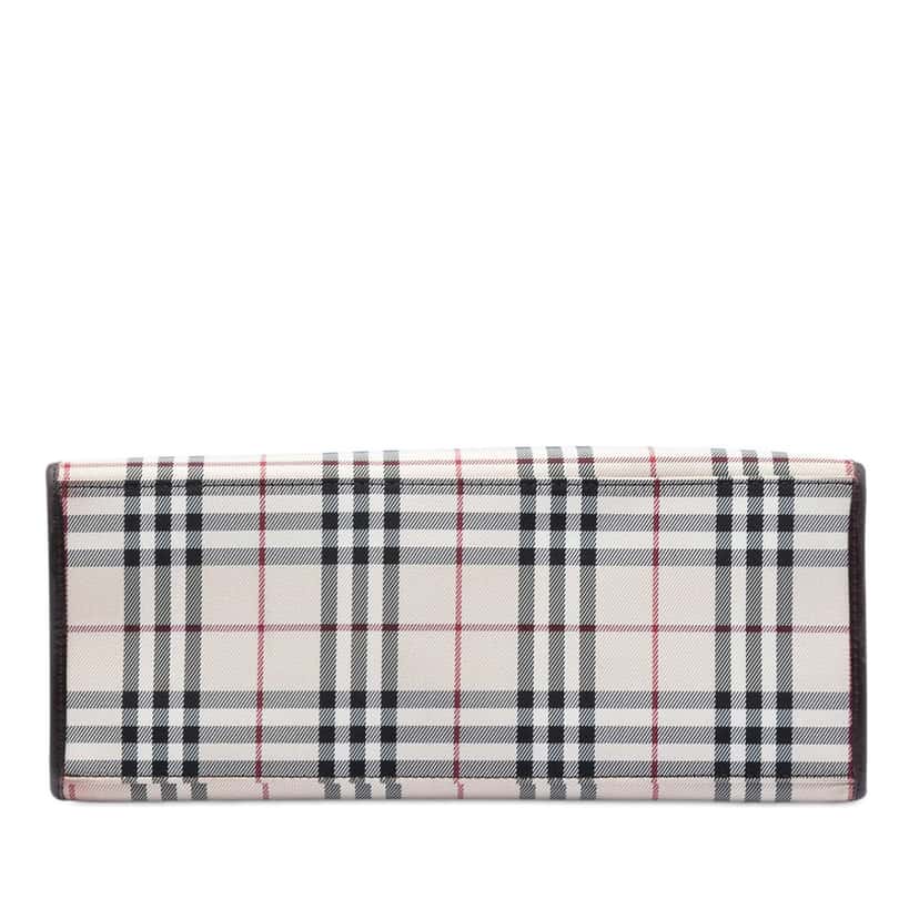 Burberry House Check Canvas Convertible Tote Beige Very good condition - Inside View