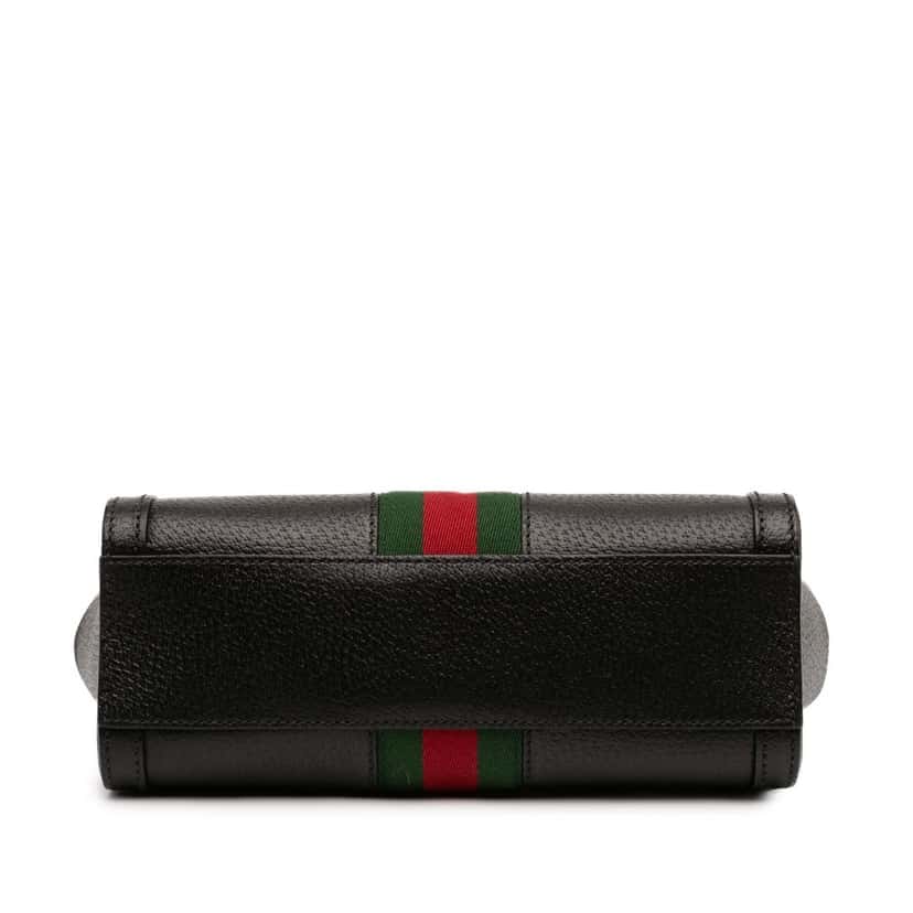 Gucci Small Leather Web Ophidia Satchel Black Leather Very good condition - Inside View