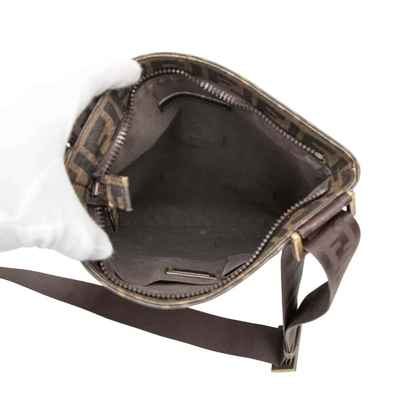 Fendi Zucca Spalmati Crossbody Brown Very good condition - Model View