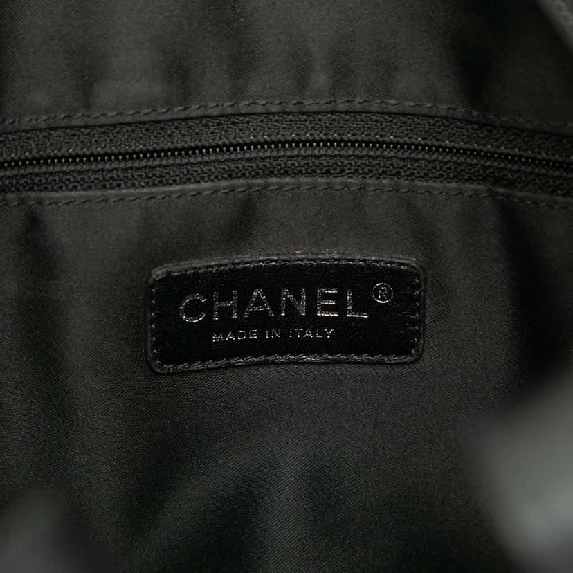 Chanel Large Quilted Canvas Paris Biarritz Tote Blue Very good condition - Box View