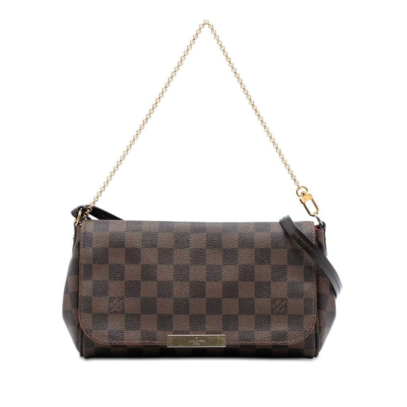 Louis Vuitton Damier Ebene Favorite MM Brown Good condition - Front View