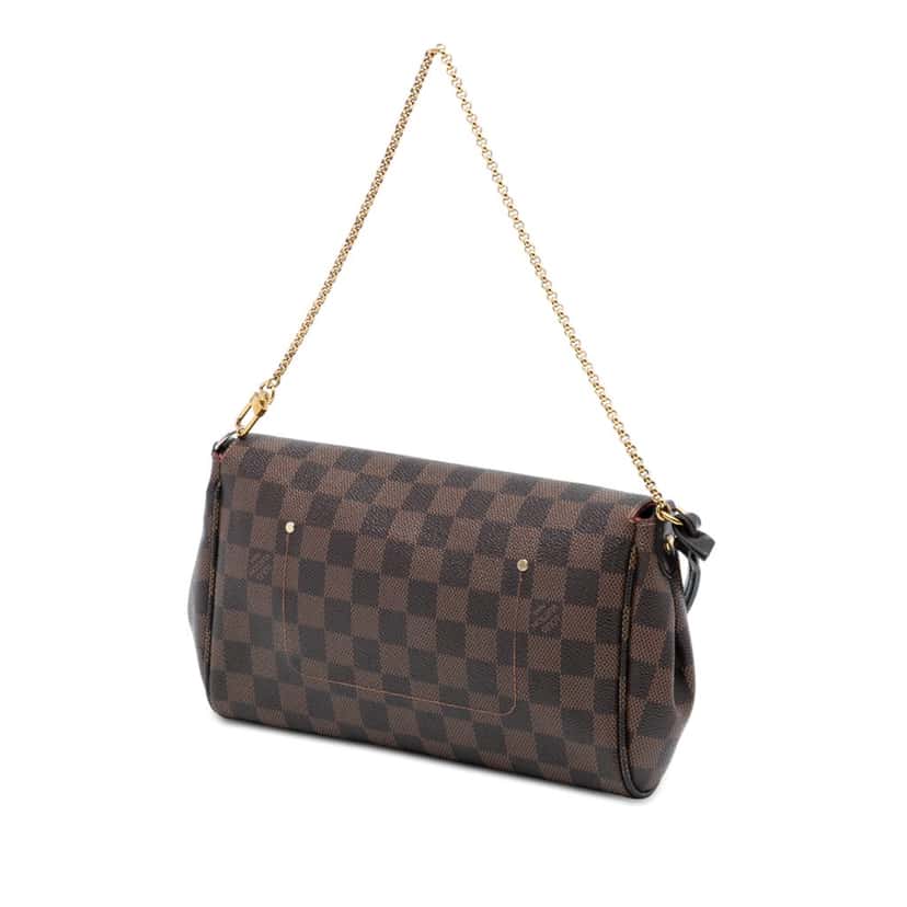Louis Vuitton Damier Ebene Favorite MM Brown Good condition - Back View