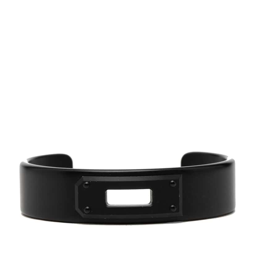 Hermès Aluminum So Black Kelly Bracelet T5 Black Metal Very good condition - Front View