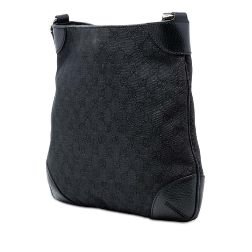 Gucci GG Denim Chain Shoulder Bag Black Very good condition - Back View