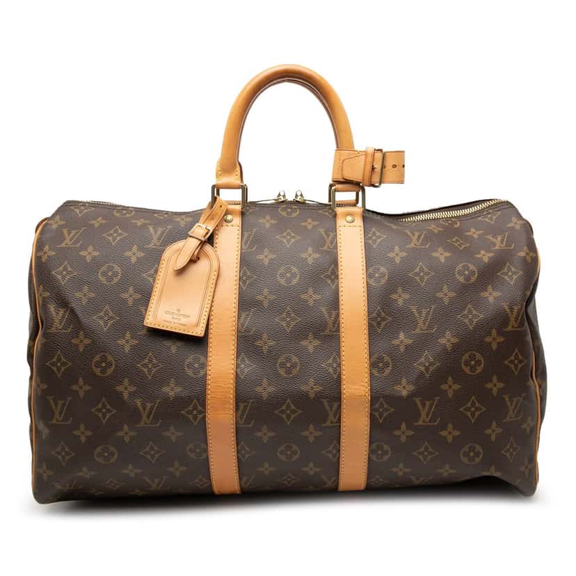 Louis Vuitton Monogram Keepall 45 Brown Good condition - Front View