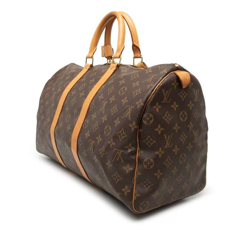 Louis Vuitton Monogram Keepall 45 Brown Good condition - Back View