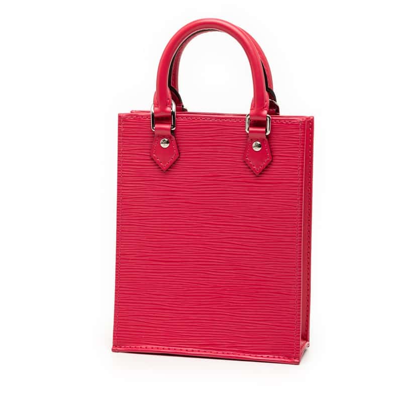 Louis Vuitton Epi Petit Sac Plat Pink Leather Very good condition - Back View
