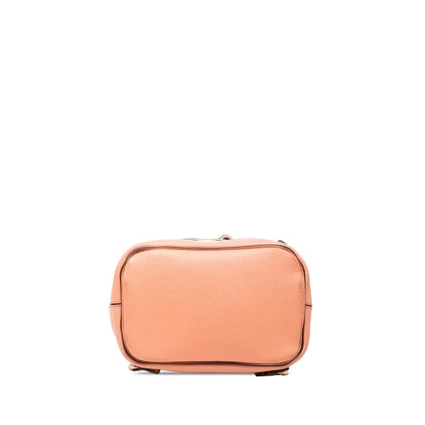 Chloé Mini Calfskin and Suede Faye Backpack Pink Leather Very good condition - Inside View