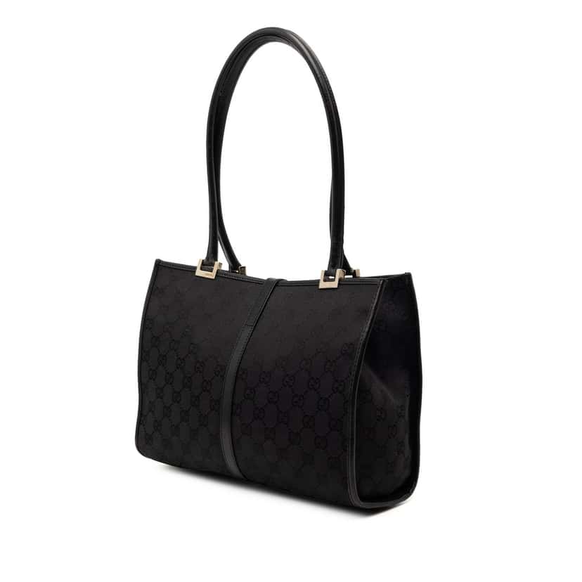 Gucci GG Canvas Jackie Tote Black Very good condition - Back View