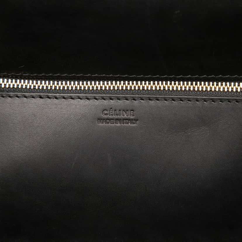 Celine Small Bicolor Canvas and Calfskin Tie Knot Handbag Other Very good condition - Box View