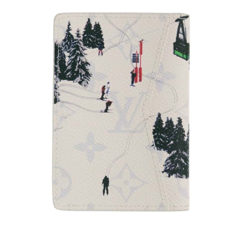 Louis Vuitton Monogram Ski Pocket Organizer White Very good condition - Back View